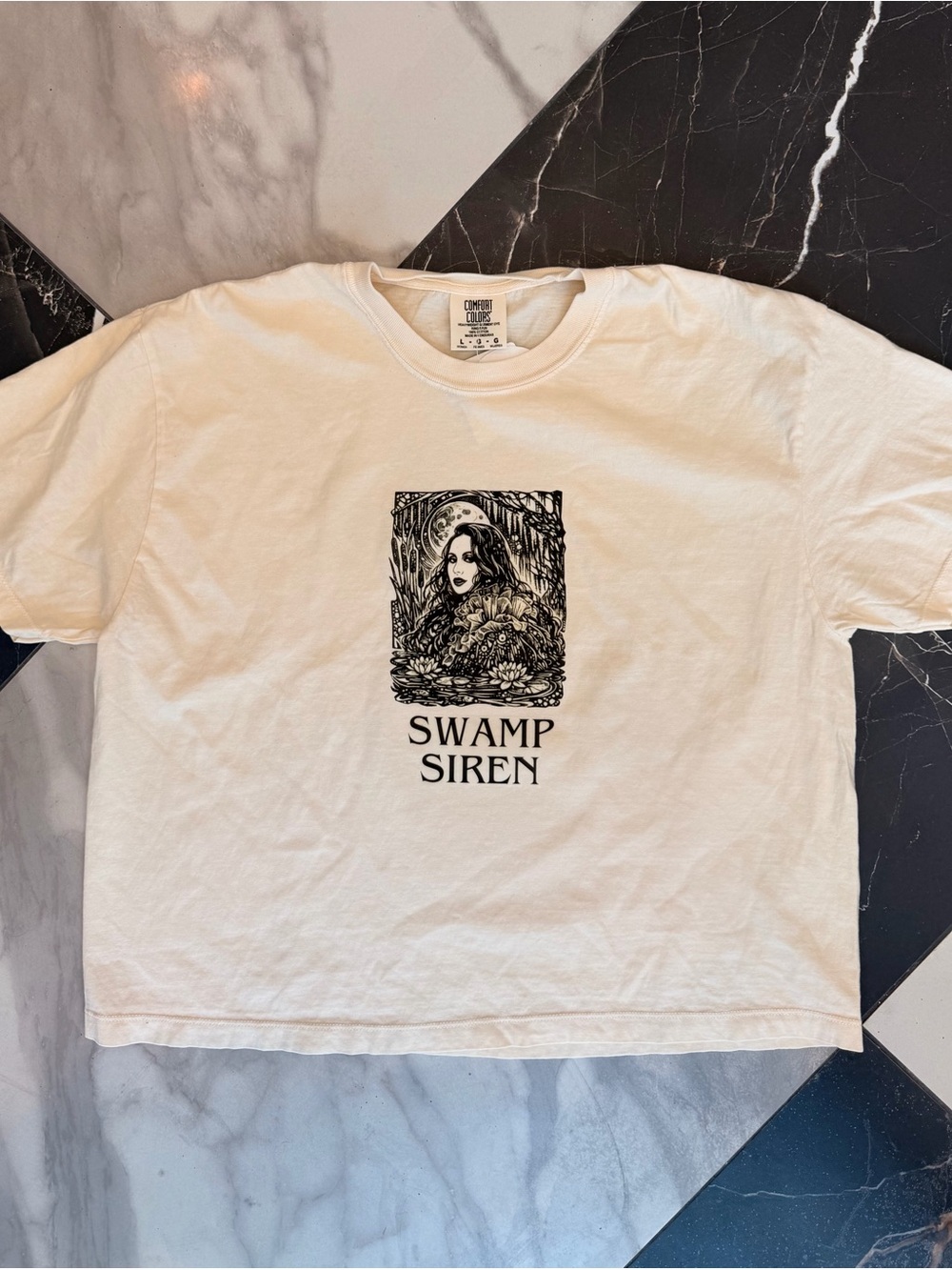 Comfort Colors Cream Swamp Siren Graphic Tee